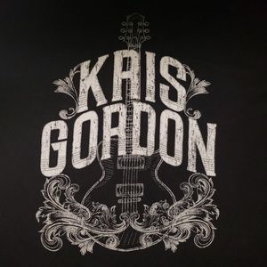 Kris Gordon graphic band tee shirt mens sz XL